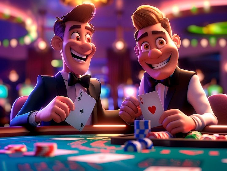 Studio permainan meja langsung 9koi dengan dealer profesional dan kamera multi-sudut